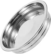 OKUMEYR Religious Communion Plate Set Stainless Steel Plate Large Capacity Deep Pie Dish Safe Sturdy for Home or Church Use