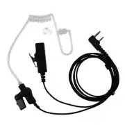 2 Pin Covert Acoustic Tube Earpiece Headset Mic for Baofeng Kenwood UV-5R Radios
