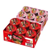 [Combo 12 Packs] ] Samyang Buldak Ramen Cup Carbonara and 2x Spicy