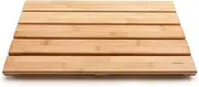 [GOBAM] Shower Mat Bath Mat for Spa Relaxation,Bathroom Rugs,Non-Slip & Mold Resistant for Indoor Outdoor,Bamboo (19.7 x 13 x 1.3 inches)