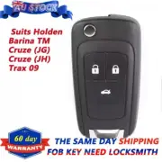 3 Button To Suit Holden Cruze 2011 2012 2013-14 Remote Flip key Shell Case Cover