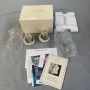Lenox Thomas Kinkade Salt Pepper Shakers Beacon of Hope Art Pearlescent 2002