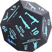 Workout Dice for Exercise,12 Sided Yoga Dice Game - Portable Workout Tool for Home Gym and Outdoor Sports Activities Strength Training