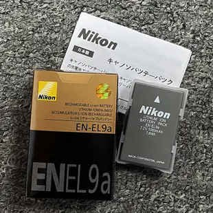 Nikon 尼康 EN-EL9a EN-EL9 原廠電池 D40 D40X D60 D3000 D5000 MH-23