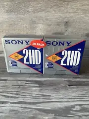 Sony 20 Pack MFD-2HD Diskettes Formatted IBM DOS XT SERIES