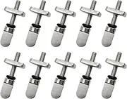 Surf Fins Screw, 316 Stainless Steel Fin Screws for Paddleboard, Surfing Accessories Thumb Fin Screw with Rings, No Tool Surfboard Fin Screws