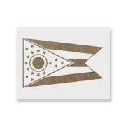 Ohio State Flag Stencil - Durable & Reusable Mylar Stencils