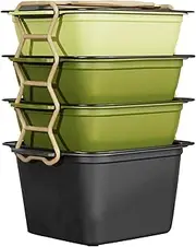 wqibq Snack Box Container, Fruit Storage Container - Practical Food Snack Box, Versatile Portable Stackable Multifunctional Tray with Handle for Lunch Home Car Beach Picnic Travel