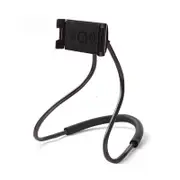 Cell Phone Holder Lazy Tablet Bracket Universal Neck Stand For Iphone Rotating Gooseneck Mount With Multiple Function Black Mounts & Holders