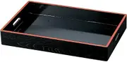 J-Kitchens Wooden 2 Shaku 3 Size Cooking Box, Black Tenshu, Made in Japan