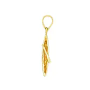 14K Gold 3D Canoe Mini Charm