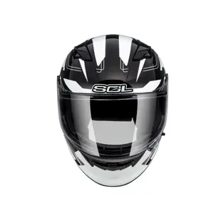 【SOL Helmets】SF-6全罩式安全帽 (超新星_黑/白) ｜ SOL安全帽官方商城