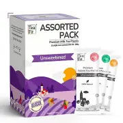 TeaFit Premium Unsweetened Instant Tea Premix Assorted Pack (24 Sachets)