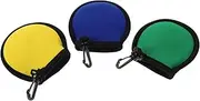 PAMINGONO 3pcs Portable Golf Ball Cleaning Pouch Hook Durable Weatherproof Design for Quick Cleaning Action Golf Accessories for Outdoor Use