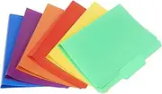 File Folder Book Cover Folders Study Office Data Storage Booklet File Folder Suitable for Report Projects 6 Colors Mixed Pack Document Folder