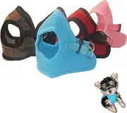 Snazzi Pet Soft Mesh Comfy Step in Dog Vest Harness for Teacups, Toys, Minis, Puppies, Small Dog Breeds 2-16 lbs., Baby Pink, Sky Blue, Black, Red, Camo, X-Small, Small, Medium, Large, X-Large