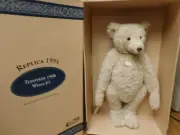 Vintage Steiff Teddy Bear 26" Mohair Limited 1908 White ALL ID MINT #487/7000