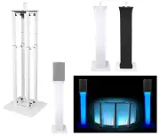 (1) Rockville White Adjustable Totem Speaker Stand For JBL PRX815W