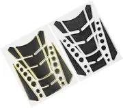 ETHZZLE 2pcs Motorcycle Gas Tank Decals Tank Stickers for Oil and Gas Cap Protection Easy Application DIY Custom Designs for Motorcycle Enthusiasts Edges
