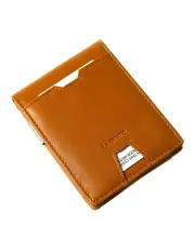 [La Enviro] Yamba Minimalist Slim Bifold Front Pocket Vegan Leather Wallet in Tan