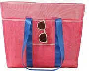 [Generic] Beach Tote - Mesh Tote Bag for Beach | Large Capacity Hobo Pouch for Vacation Swimming Travel Picnic Cruise Camping Sports Outdoor Shopping