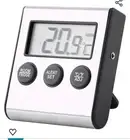 Digital Fridge Thermometer Refrigerator Freezer Room Thermometer with LCD Screen