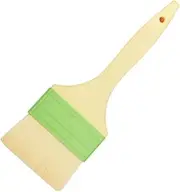 Cabilock 1pc Baking Brush with Plastic Handle Versatile BBQ Sauce Oil Cake Cream Brush for Grilling Baking Cooking Comfortable Heat Resistant Tool for Kitchen Barbeque Use