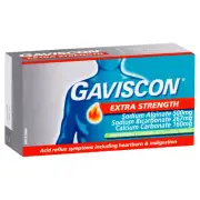 Gaviscon Extra Strength Relief For Heartburn and Indigestion 24 Chewable Tablets
