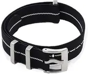 [Onthelevel] Men's French Troops Parachute Bag for NATO Nylon Elastic Belt Watchband 20mm 22mm Watch Strap