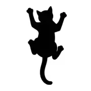 Climbing Cat Silhouette Car Laptop Die Cut Vinyl Sticker Decal