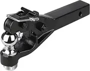 ANGCOSY 10-Ton Pintle Hook Trailer Hitches Receiver Hook Combination 2-5/16” Hitch Ball, 20000 lbs, 15-1/2” Length