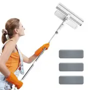 1.3M Telescopic Window Cleaner Brush Squeegee Car Home Extendable Glass Cleaner