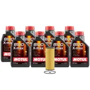 8L Motul 8100 X-MAX 0W40 Wix Filter Motor Oil Change Kit For Volkswagen API SN (for: Volkswagen)