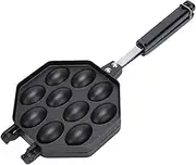 WeiLaiKeQi 10 Hole Takoyaki Grill Nonstick Double Pan Maker for Kitchen Camping Shop