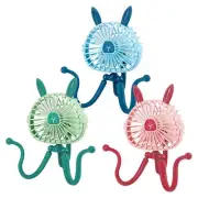 Handheld Mini Fan Octopus Fans Portable With Tripod And Light Cute