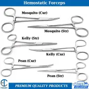 Hemostatic Artery Clamp Locking Forceps Surgical Hand Pliers Medical Instruments