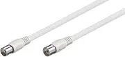 Goobay 66613 Antenna Cable (Class A >85 dB) 2X Shielded - Coaxial Male > Coaxial Female (Fully Shielded)