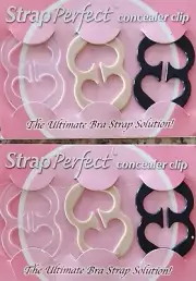 2x Set of 3 Bra Concealer Clips by Strap perfect the Ultimate Bra Strap Solution