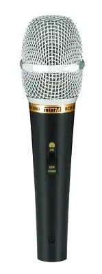 HANDHELD DYNAMIC MICROPHONE, INTER-M MODEL SCM-6000N WITH BALANCED XLR CABLE