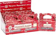 Earth Satya Incense Backflow Cones (Pack of 6 x 24 Cones) (Green Certified) - Dragon's Blood Backflow - Perfect for Worship, Church, Aroma Therapy, Relaxation