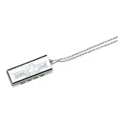 Suzuki Mini Harmonica Necklace Type N-1200 C Key Silver 40mm New