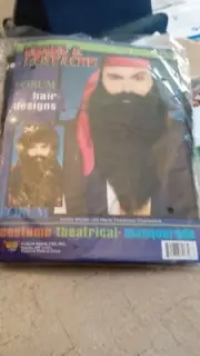 Beard And Mustache. Halloween