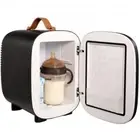 evor Mini Fridge, 4 Liter/6 Can Small Refrigerator for Beverage Skincare & Co...