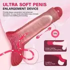 Penis Extender Sleeve Delay Ejaculation Ring-Cock Extension Enhancement MenToys