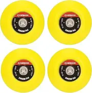 CASOMAN 3-Inch Dual-Action Hook & Loop Fastener Flexible Backing Plate, 3"/ 75mm Polishing Pad with 5/16"-24 Threads, 4 PCS Set