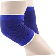 FRCOLOR Knee Covers for Men and Women Running Cycling Exercise Blue One Pair Size