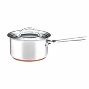 Essteele Per Vita Stainless Steel Covered 18cm/2.8L Saucepan Round Cookware SLV