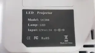 UC28B 家庭影院專用微型LED投影儀1080P高清投影 迷你投影機 可安卓線供電