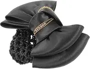 [VALICLUD] Fabric Hair Bun Holder Nettie Barrette Clip for Women Hair Net for Buns Bow for Professional Use