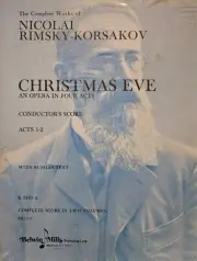 Rimsky-Korsakov Christmas Eve Complete Opera 2 volumes Full Conductors Score NEW